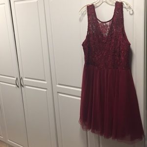 3x wine red Forever 21 dress